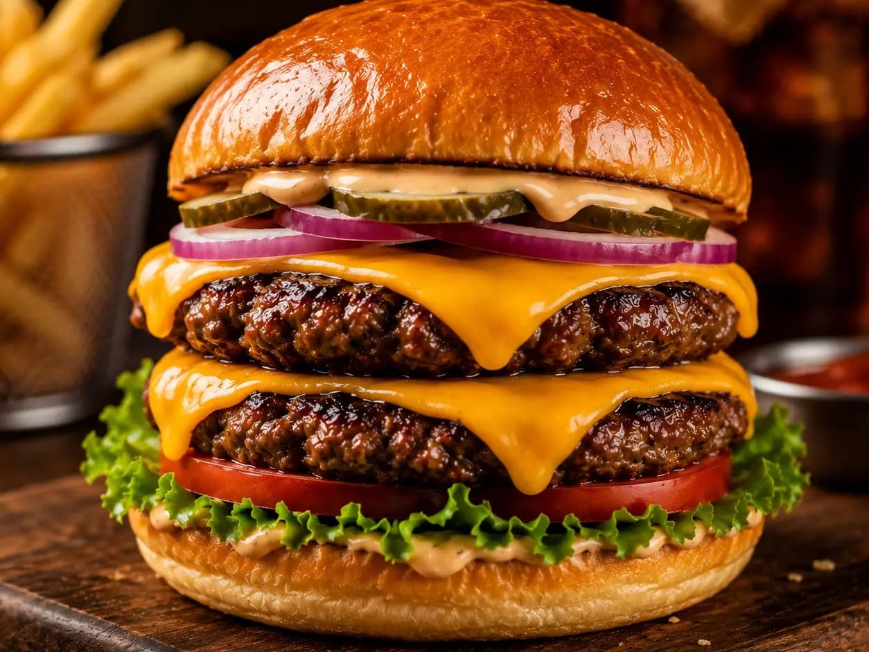 Hamburguesa Doble Completa